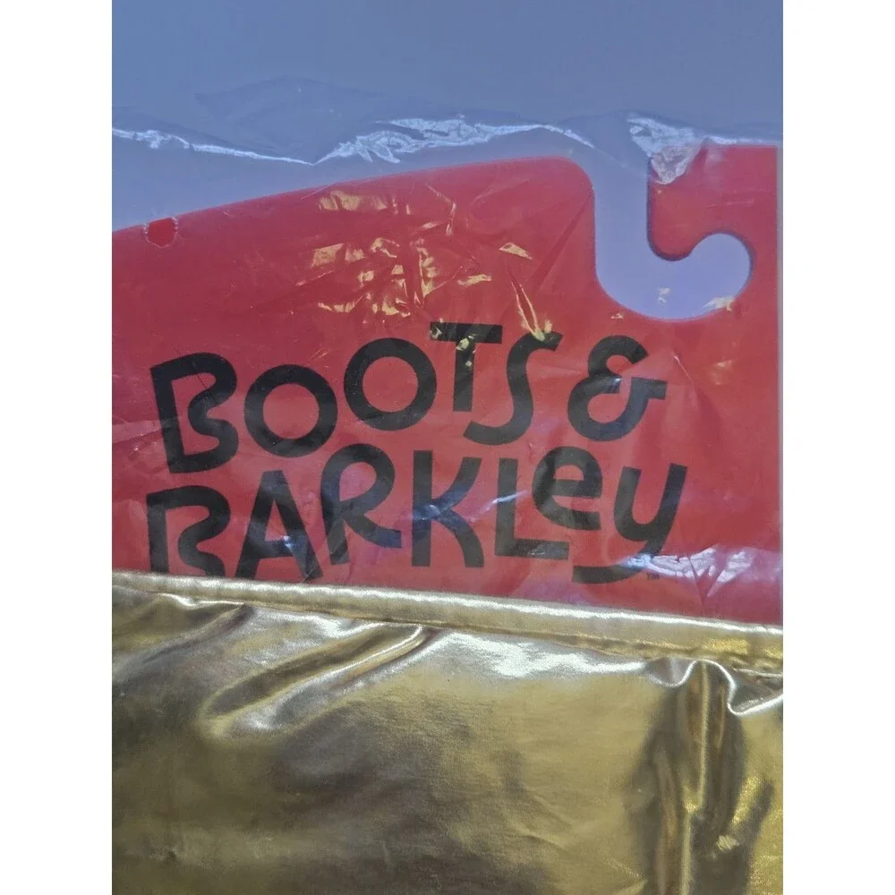 Boots & Barkley Vest Dog's Sz Medium Gold Puffer Fleece Lined Jacket 40 lbs NEW